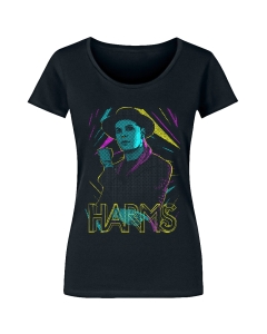 HARMS 'Lichtenstein' Waisted Fit Deep Scoop Shirt